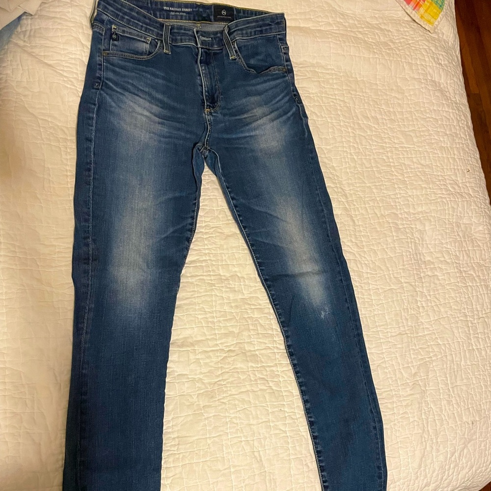 AG Denim high rise skinny jeans